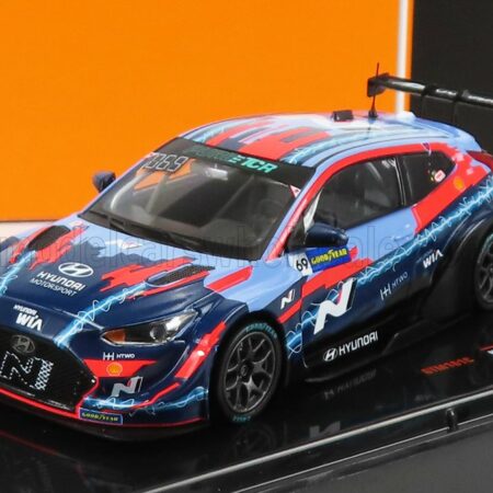 IXO-MODELS 1/43 HYUNDAI | VELOSTER N 69 ETCR SEASON 2021 J.K.VERNAY | 2 TONE BLUE RED