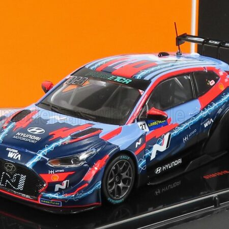 IXO-MODELS 1/43 HYUNDAI | VELOSTER N 27 ETCR SEASON 2021 L.FILIPPI | 2 TONE BLUE RED