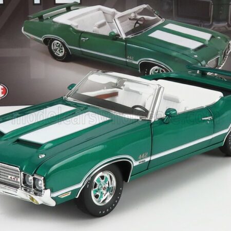 ACME-MODELS 1/18 OLDSMOBILE | 442 W-30 CABRIOLET 1972 | GREEN MET