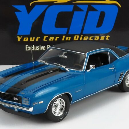 ACME-MODELS 1/18 CHEVROLET | CAMARO Z/28 302 COUPE 1969 | BLUE MATT BLACK