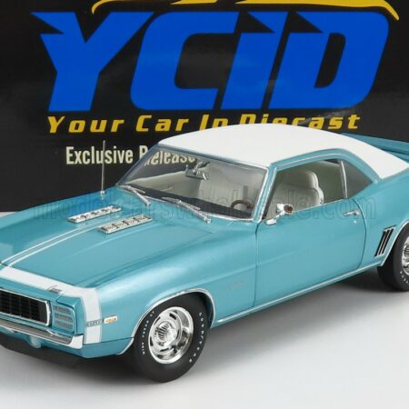 ACME-MODELS 1/18 CHEVROLET | CAMARO RS350 COUPE 1969 | LIGHT BLUE MET WHITE