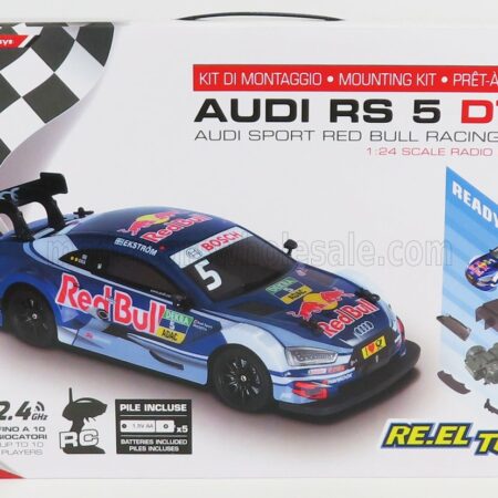 RE-EL TOYS 1/24 AUDI | A5 RS5 TEAM AUDI SPORT ABT SPOTRSLINE RED BULL N 5 SEASON DTM 2017 M.EKSTROM | BLUE WHITE RED