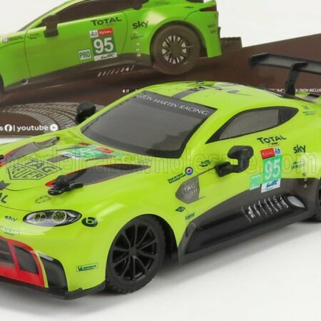 RE-EL TOYS 1/24 ASTON MARTIN | VANTAGE GTE 4.0L TURBO V8 TEAM ASTON MARTIN RACING N 95 24h LE MANS 2019 N.THIIM - M.SORENSEN - D.TURNER | LIGHT GREEN