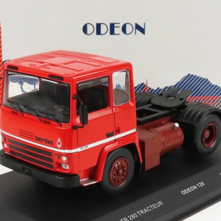 ODEON 1/43 BERLIET | TR280 TRACTOR TRUCK 2-ASSI 1978 | RED