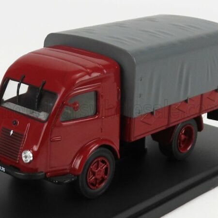 EDICOLA 1/43 RENAULT | TRUCK TELONATO 2 TONNES PLATEAU A DIDELLES BACHE 1947 | RED GREY