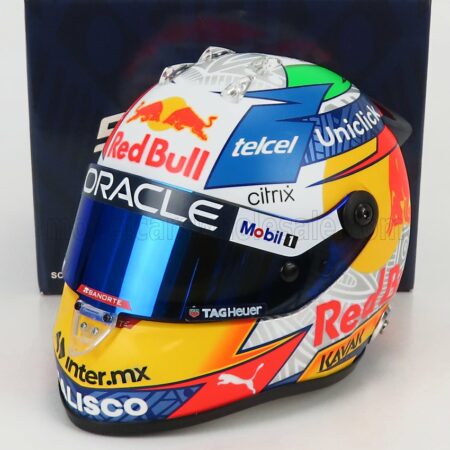 MINI HELMET 1/2 SCHUBERTH HELMET | F1  CASCO HELMET RB18 TEAM ORACLE RED BULL RACING N 11 SEASON 2022 SERGIO PEREZ | YELLOW GREY