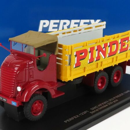 PERFEX 1/43 GMC | 353 AFKWX TRUCK CIRCUS PINDER 3-ASSI 1944 | RED YELLOW