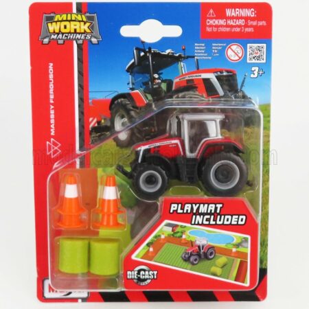 MAISTO 1/64 MASSEY FERGUSON | 8S.265 TRACTOR WITH PLAYMAT 2020 | RED GREY