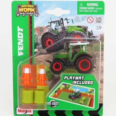 MAISTO 1/64 FENDT | 209 VARIO TRACTOR WITH PLAYMAT 2022 | GREEN WHITE