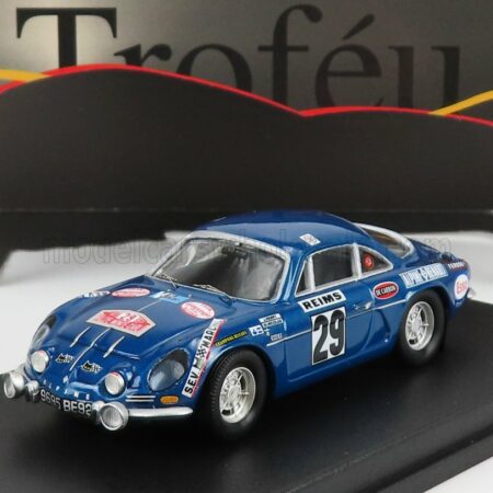 TROFEU 1/43 RENAULT | ALPINE A110 N 29 RALLY MONTECARLO 1972 J.HENRY - G.DI NICOLA | BLUE MET