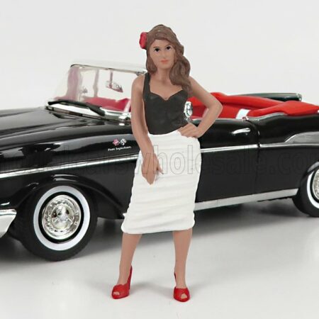 AMERICAN DIORAMA 1/24 FIGURES | PIN-UP - SUZY | BLACK WHITE