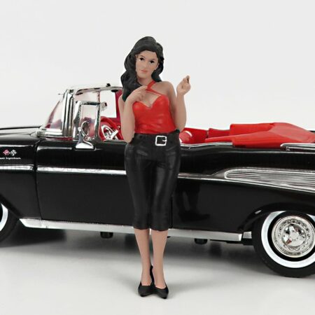 AMERICAN DIORAMA 1/24 FIGURES | PIN-UP - PEGGY | RED BLACK