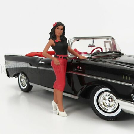 AMERICAN DIORAMA 1/24 FIGURES | PIN-UP - CARROLL | BLACK RED