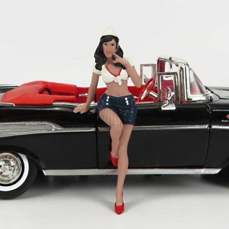 AMERICAN DIORAMA 1/24 FIGURES | PIN-UP - SANDRA | WHITE BLACK