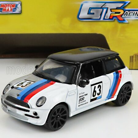 MOTOR-MAX 1/43 MINI | COOPER N 63 RACING 2005 | WHITE BLACK