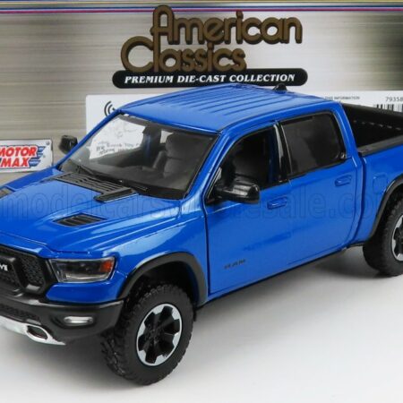 MOTOR-MAX 1/24 DODGE | RAM 1500 DOUBLE CAB PICK-UP 2019 | BLUE