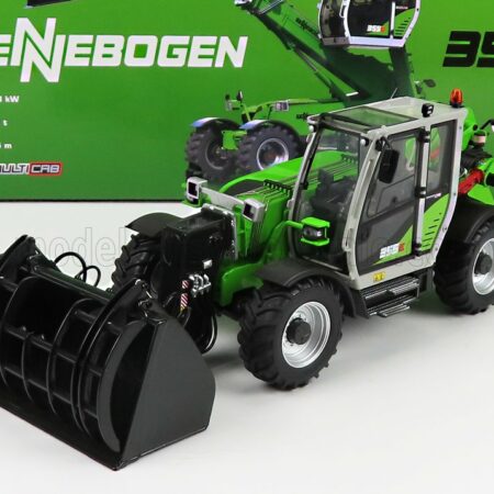 UNIVERSAL HOBBIES 1/32 SENNEBOGEN | 355E TELESCOPIC TRACTOR - ELEVATORE | LIGHT GREEN