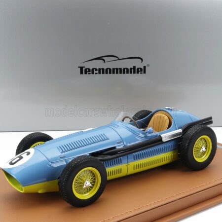 TECNOMODEL 1/18 MASERATI | F1  250F N 46 4th FRENCH GP 1954 PRINCE BIRA | BLUE YELLOW