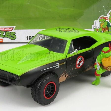 JADA 1/24 CHEVROLET | CAMARO 1967 - RAPHAEL NINJA TURTLES - TARTARUGHE NINJA | GREEN BLACK