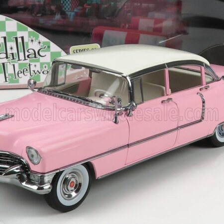 GREENLIGHT 1/18 CADILLAC | FLEETWOOD SERIES 60 1955 | PINK WHITE