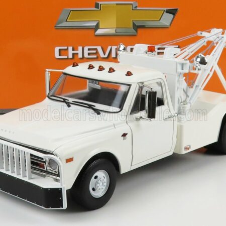 GREENLIGHT 1/18 CHEVROLET | C-30 PICK-UP CARRO ATTREZZI - WRECKER ROAD SERVICE 1968 | WHITE