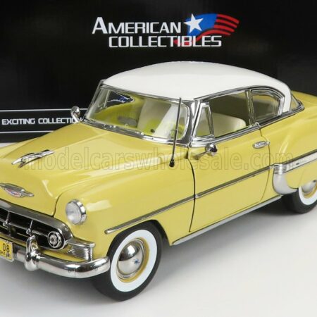 SUN-STAR 1/18 CHEVROLET | BEL AIR COUPE 1953 | YELLOW WHITE