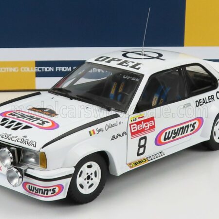 SUN-STAR 1/18 OPEL | ASCONA 400 (night version) N 8 2nd RALLY BIANCHI 1981 G.COLSOUL - A.LOPES | WHITE