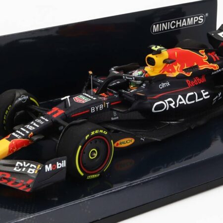 MINICHAMPS 1/43 RED BULL | F1  RB18 TEAM ORACLE RED BULL RACING N 11 AUSTIN USA GP 2022 SERGIO PEREZ | MATT BLUE YELLOW RED