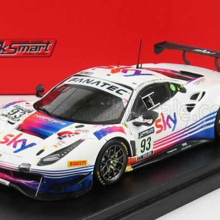 LOOKSMART 1/43 FERRARI | 488 GT3 EVO TEAM SKY-TEMPESTA RACING N 93 24h SPA 2021 C.FROGGATT - J.HUI - E.CHEEVER - M.CRESSONI | WHITE