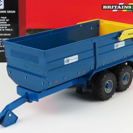 BRITAINS 1/32 KANE | TRAILER CARRELLO CASSONE RIBALTABILE 2-ASSI | BLUE YELLOW