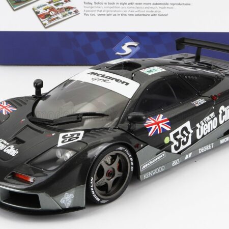 SOLIDO 1/18 McLAREN | F-1 GTR BMW V12 TEAM KOKUSAI KAIHATSU RACING N 59 WINNER 24h LE MANS 1995 Y.DALMAS - M.SEKIYA - JJ.LETHTO | DARK GREY MET