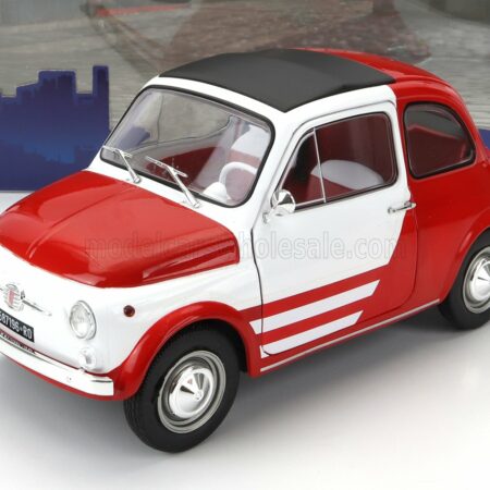 SOLIDO 1/18 FIAT | 500 ROBE DI KAPPA 1965 | RED WHITE