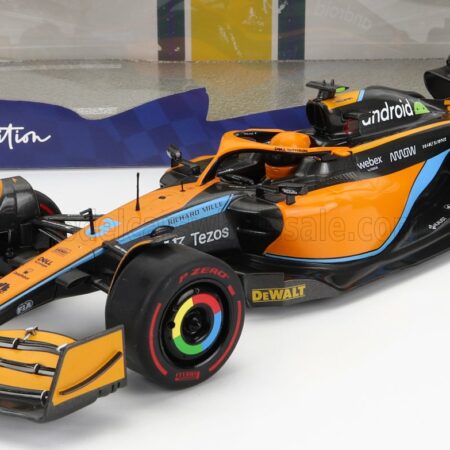 SOLIDO 1/18 McLAREN | F1  MCL36 MERCEDES TEAM MCLAREN N 3 AUSTRALIAN GP 2022 DANIEL RICCIARDO | ORANGE LIGHT BLUE