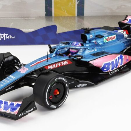 SOLIDO 1/18 ALPINE | F1 A522 TEAM ALPINE BWT N 14 MONACO GP 2022 FERNANDO ALONSO | BLUE PINK