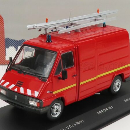 ODEON 1/43 RENAULT | MASTER T30 VAN VTU VILLIERS SAPEURS POMPIERS 1981 | RED