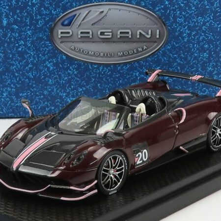 BBR-MODELS 1/43 PAGANI | HUAYRA BC N 20 ROADSTER 2017 | BLACK CARBON - RED