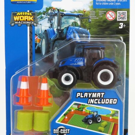 MAISTO 1/64 NEW HOLLAND | T7-315 TRACTOR WITH ACCESSORIES 2018 | BLUE