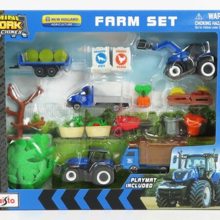 MAISTO 1/64 NEW HOLLAND | FARM SET T7-315 TRACTOR WITH ACCESSORIES 2018 | VARIOUS