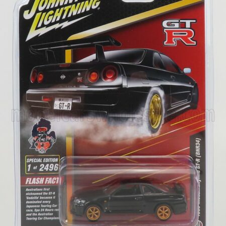 JOHNNY LIGHTNING 1/64 NISSAN | SKYLINE GT-R (BNR34) 1999 | BLACK GOLD