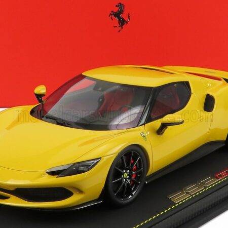 BBR-MODELS 1/18 FERRARI | 296 GTB HYBRID 830HP V6 2021 - CON VETRINA - WITH SHOWCASE | GIALLO MODENA - YELLOW