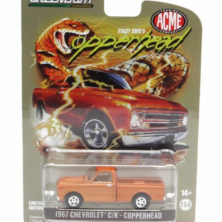 GREENLIGHT 1/64 CHEVROLET | STACEY DAVID'S C/K PICK-UP 1967 | COPPER MET