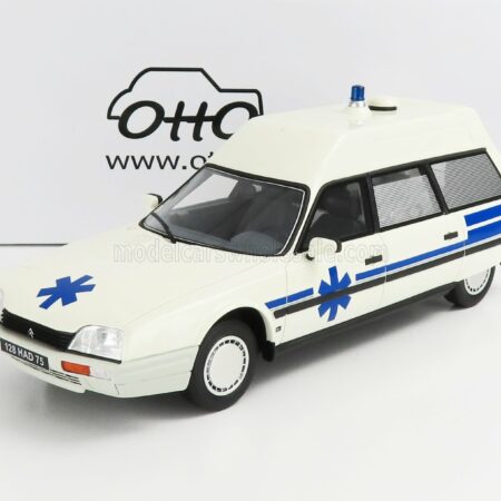 OTTO-MOBILE 1/18 CITROEN | CX BREAK AMBULANCE QUASAR HEULIEZ 1987 | WHITE BLUE