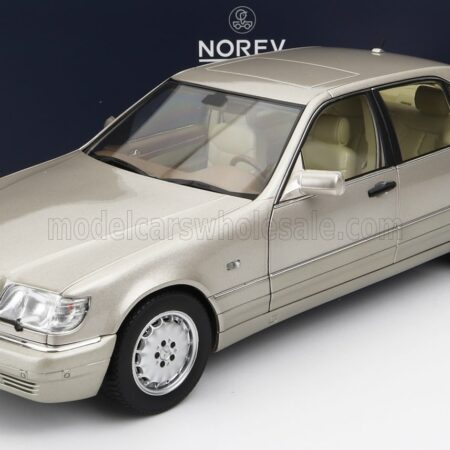 NOREV 1/18 MERCEDES BENZ | S-CLASS S600 (W140) 1997 | SILVER GOLD