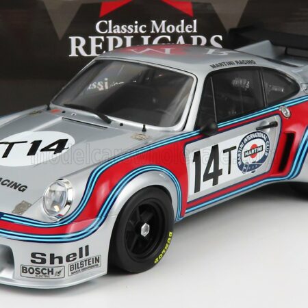 CMR 1/12 PORSCHE | 911 930 CARRERA RSR TURBO 2.1L TEAM MARTINI RACING N 14 24h SPA 1974 H.MULLER - G.VAN LENNEP | SILVER RED BLUE