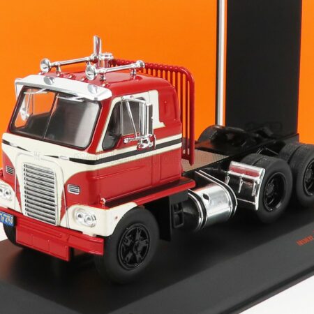 IXO-MODELS 1/43 INTERNATIONAL | DCOF-405 TRACTOR TRUCK 3-ASSI 1959 | RED CREAM