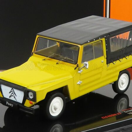 IXO-MODELS 1/43 CITROEN | NAMCO PONY CABRIOLET CLOSED 1975 | YELLOW BLACK