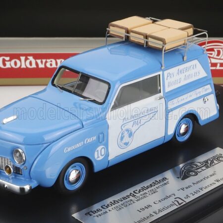 GOLDVARG 1/43 CROSLEY | AIRPORT PAN AMERICA AIRWAYS 1949 | WHITE BLUE