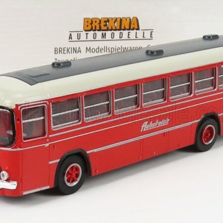 BREKINA PLAST 1/87 FIAT | 306/3 AUTOBUS LINEA AUTOSTRADALE 1962 | RED GREY