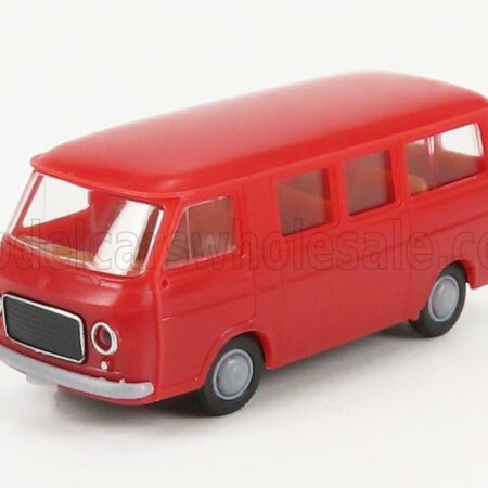 BREKINA PLAST 1/87 FIAT | 238 MINIBUS 1969 | RED