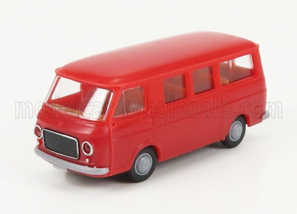 BREKINA PLAST 1/87 FIAT | 238 MINIBUS 1969 | RED